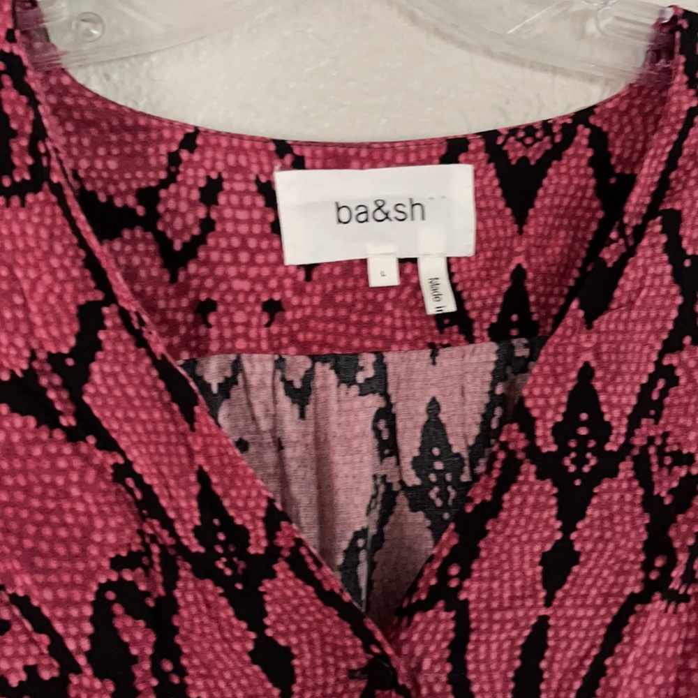Ba&Sh Cleo Python Print Top In Rose - image 4